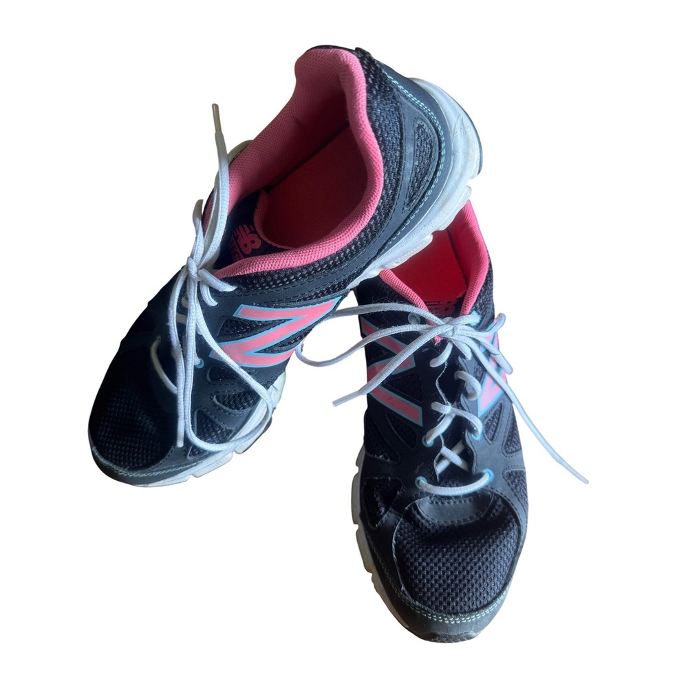 New Balance Running Shoes Lightweight Athletic Sneakers Black‎ Pink 9.5